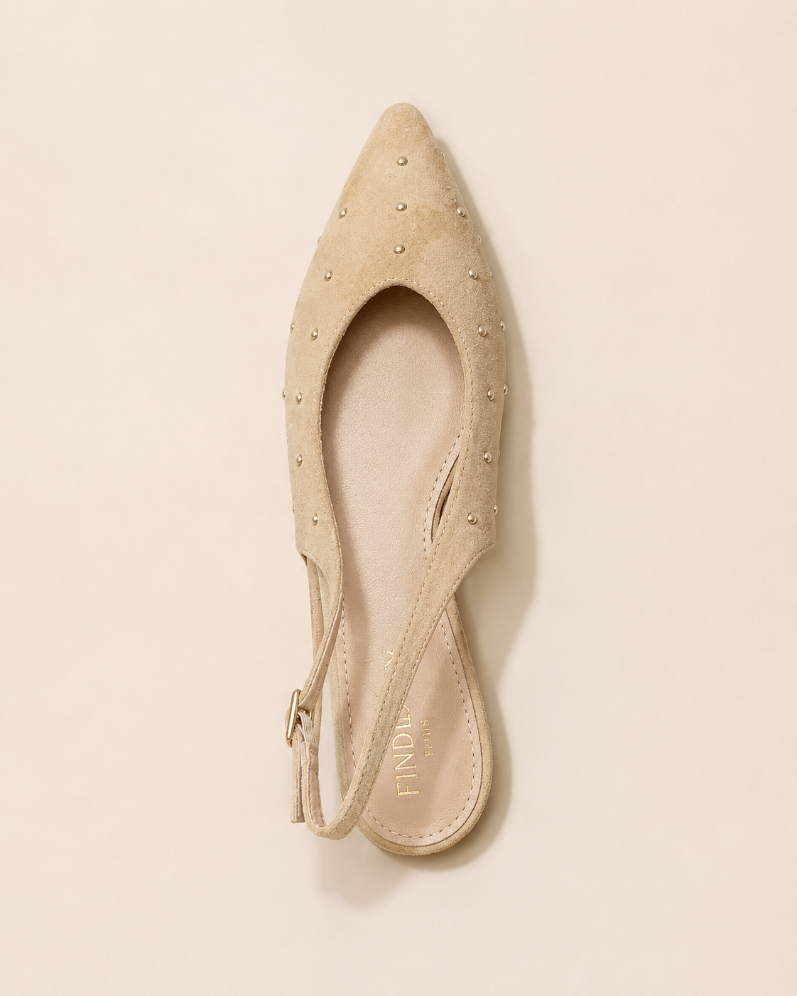 Ballerines Slingback Cloutées