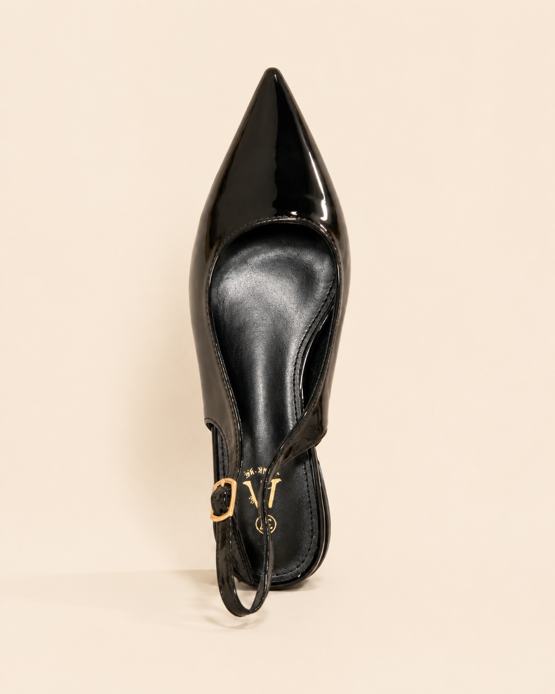 Ballerines Slingback Vernies à Bout Pointu