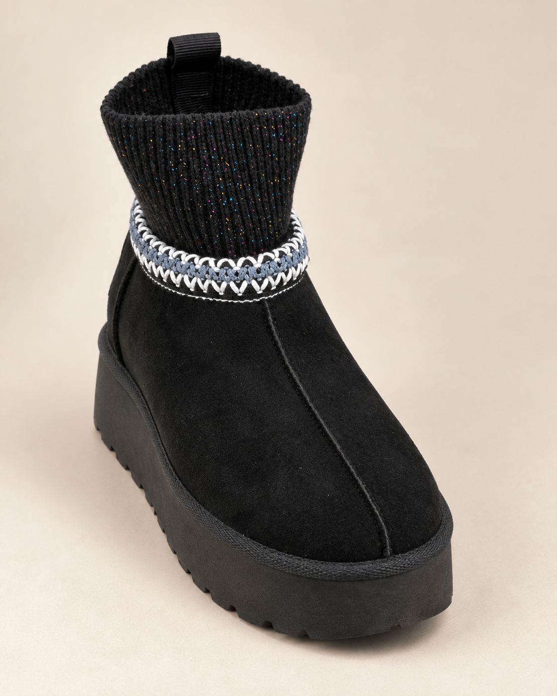 UGG plateforme à col en maille – 3 coloris